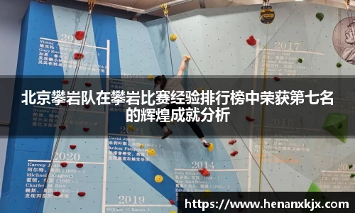 北京攀岩队在攀岩比赛经验排行榜中荣获第七名的辉煌成就分析